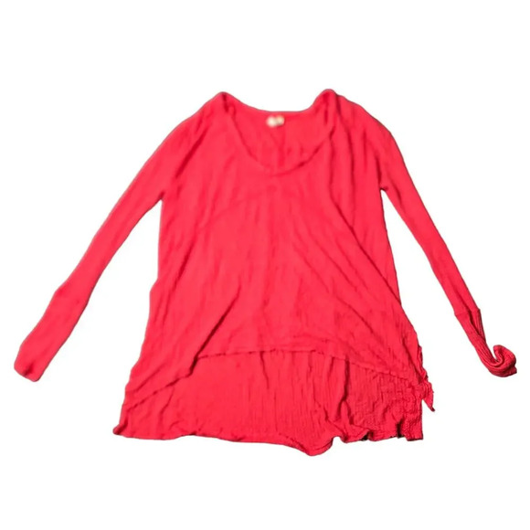 Free People Waffle Knit Long Sleeve Top 
SIZE XS - Picture 1 of 4